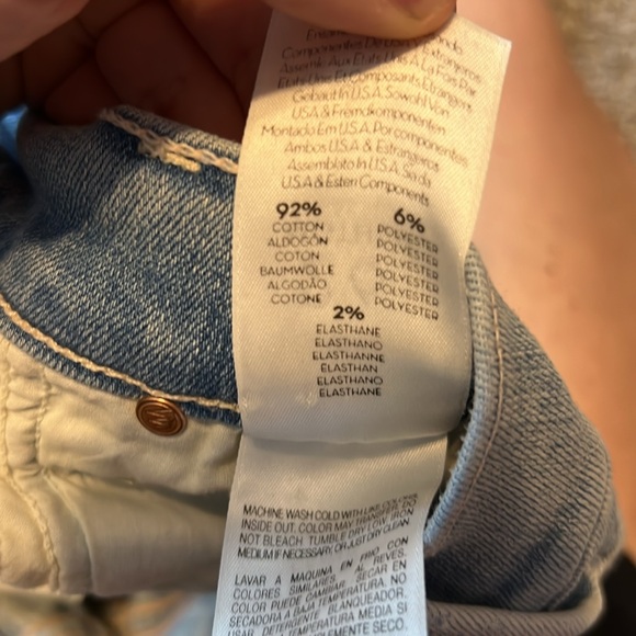 Mother The High Waisted Stunner Ankle Fray Jeans Tinge Size 26 - Picture 8 of 12